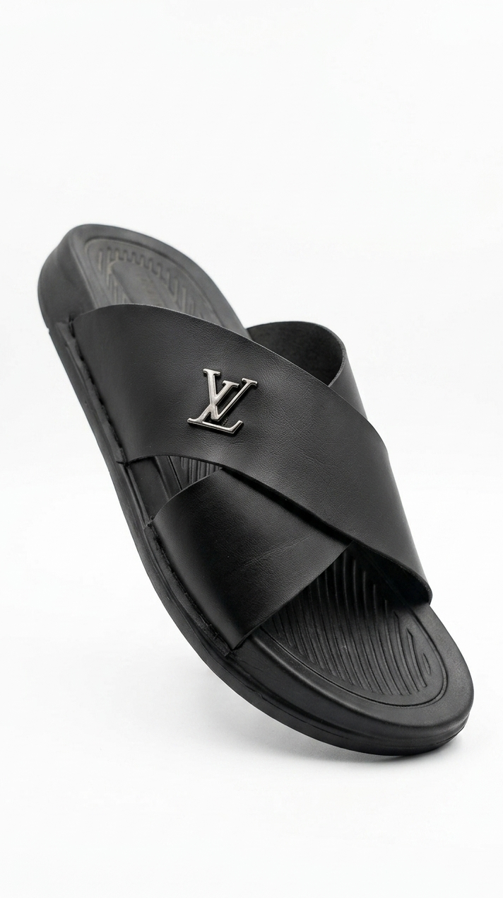 DC-5017 Leather Therapeutic Comfort Slippers