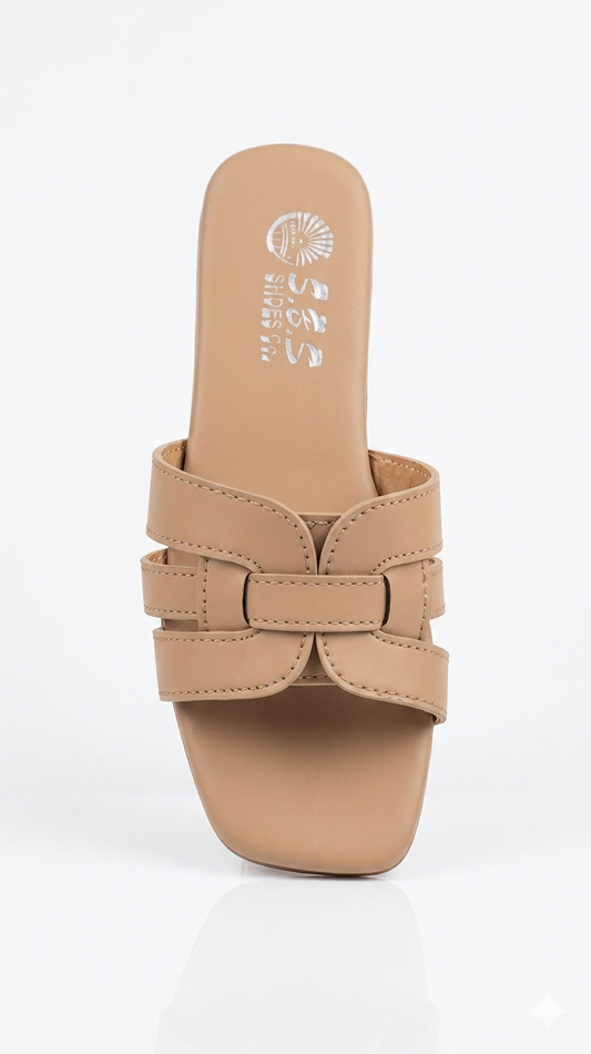 Beige Haze Women's Flat Sandals