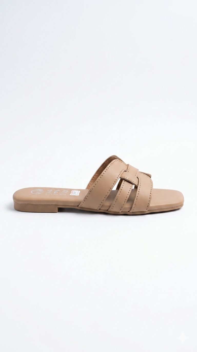Beige Haze Women's Flat Sandals