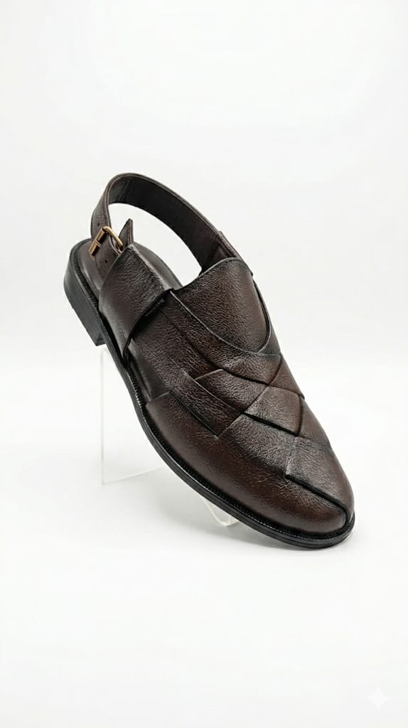 Mens Leather Peshawari Traditional Kheri Sandals