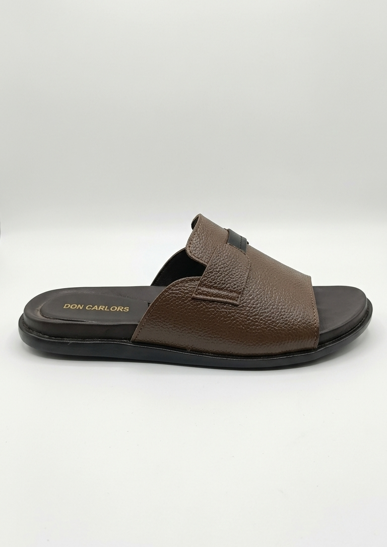 DC-2513 Men's Medicated Leather Slippers